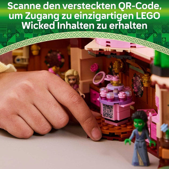 LEGO Wicked Dormitorul lui Glinda și Elphaba - Casă de păpuși cu 2 mini păpuși ale vrăjitoarelor din Oz, accesorii grozave, inclusiv flori și ținute - Jucărie creativă pentru fete peste 8 ani și fani - 75683 Seturi de constructie Besuche den LEGO-Store