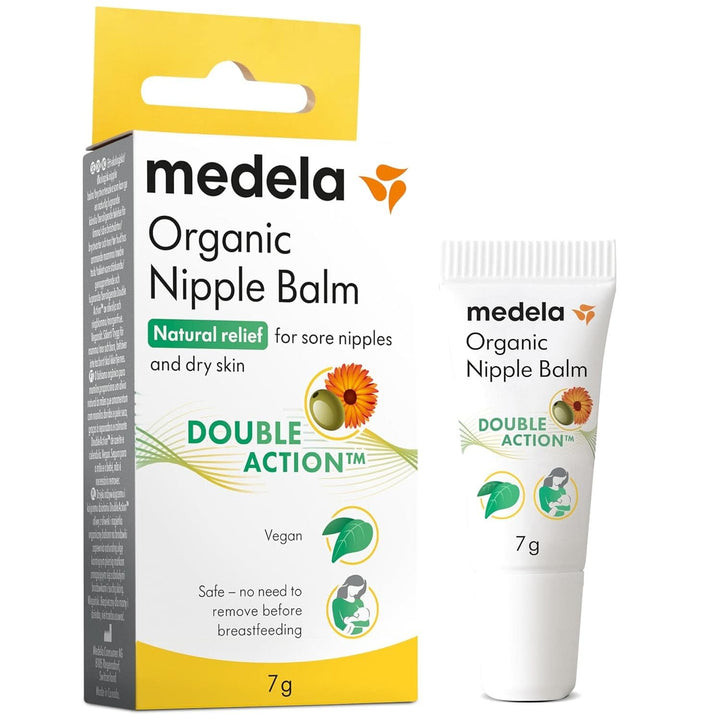 Medela Bio-Brustwarzenbalsm – Beruhigend Und Pflegend Für Stillende Mütter – Hergestellt Aus Natürlichen, Sicheren Inhaltsstoffen – Linderung Bei Beanspruchten Brustwarzen – Postpartum Essentials 40 G Accesorii Hrana si Alaptare Bebe Naty Shop Bio Brustwarzencreme 7G