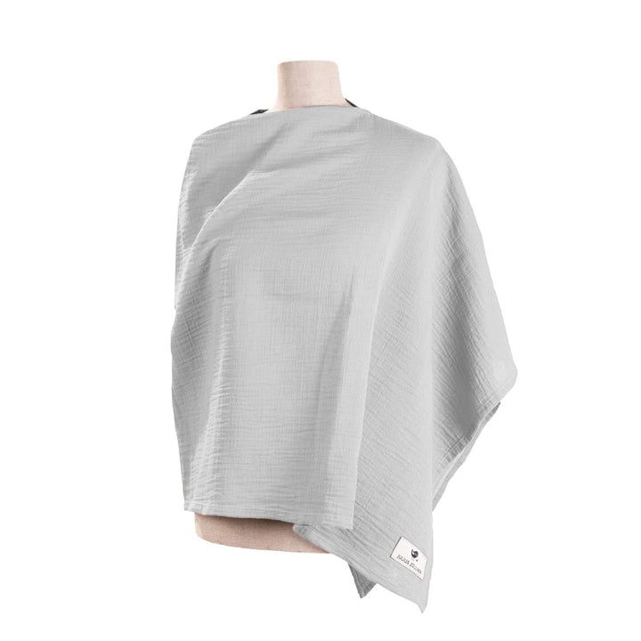 Bluza de alăptare Julius Zöllner din bumbac muselină 100%, OEKO-TEX STANDARD 100, Fabricat în Germania Accesorii Hrana si Alaptare Bebe Naty Shop Gri