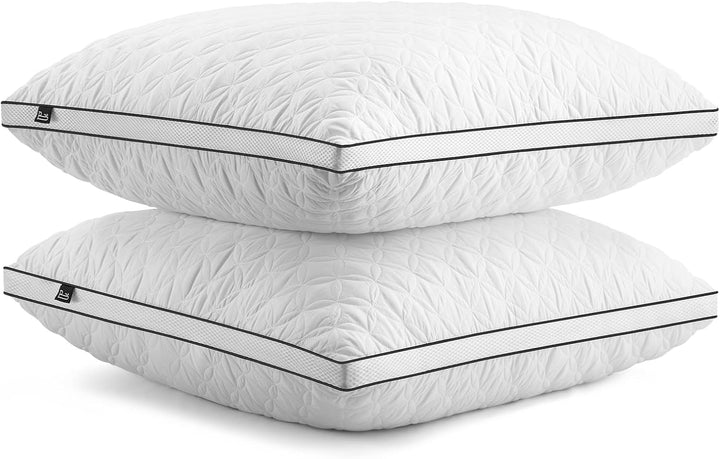 Pernă Bedstory 40X80Cm Set de 2 perne, pernă de dormit din microfibră 2X950G, pernă de pat respirabilă și lavabilă, ideală pentru un somn odihnitor profund, certificată Oeko-Tex Perne standard Naty Shop Alb 70X80Cm