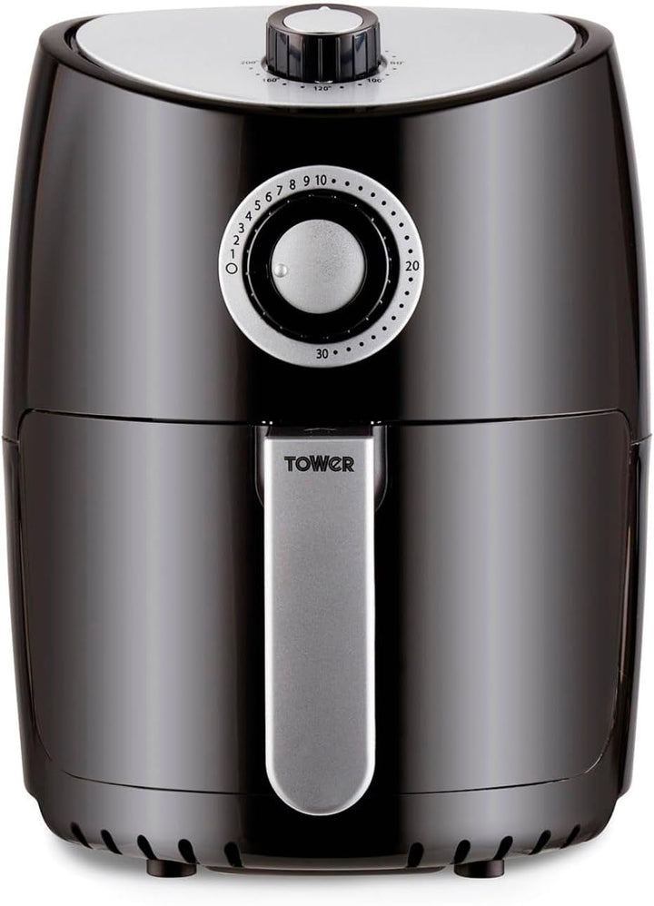 Tower T17021 Friteuză cu aer cald, cronometru de 60 de minute - 4.3L, 1500W Electrocasnice Naty Shop 2,2 L Heißluftfritteuse, Schwarz
