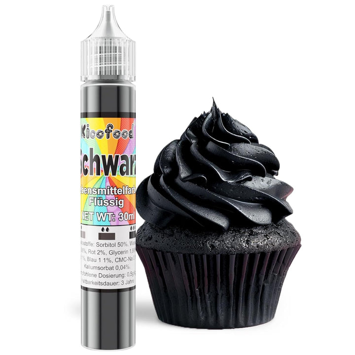 Colorant alimentar lichid, 30 ml Coloranti Alimentari Naty Shop Negru