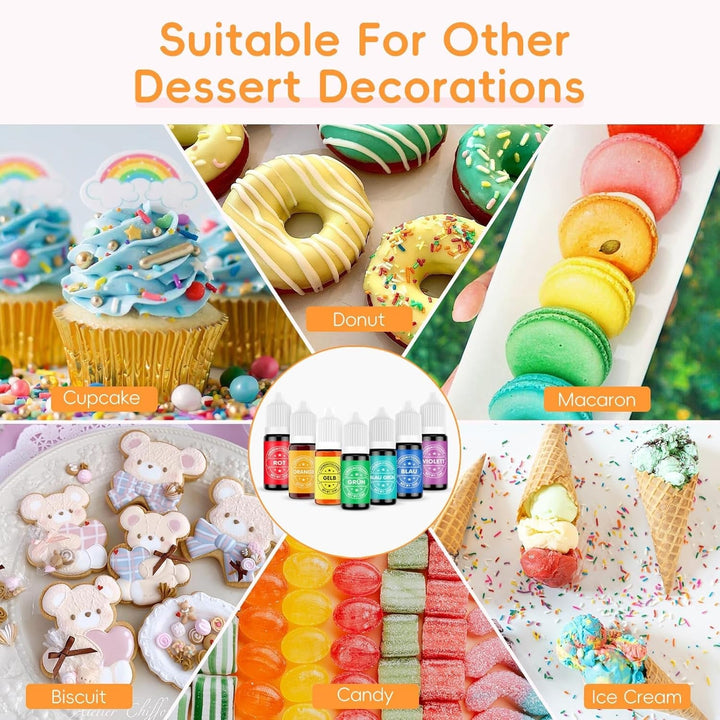 Set coloranti alimentari lichizi, fara zahar Coloranti Alimentari Naty Shop