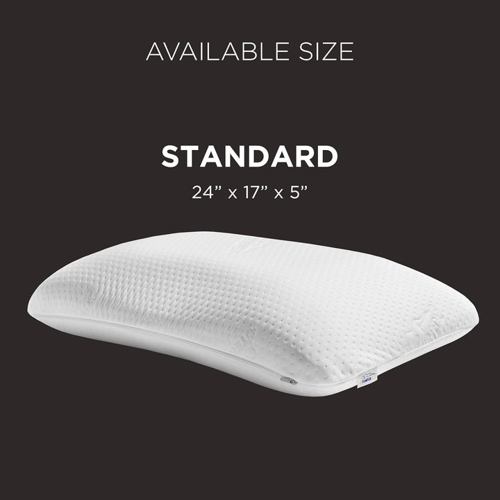 TEMPUR-PEDIC Pernă Symphony Fabricată din spumă cu memorie, Luxuriantă, Moale, Standard, Albă Perne standard Naty Shop