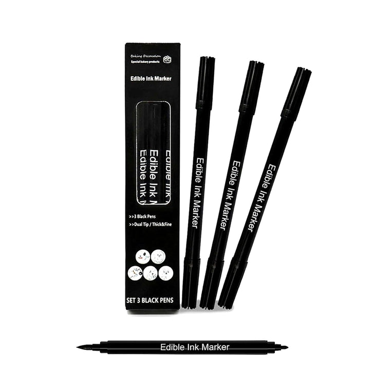 DOMI PRO, set 3 carioci alimentare, negru Coloranti Alimentari Naty Shop Default Title