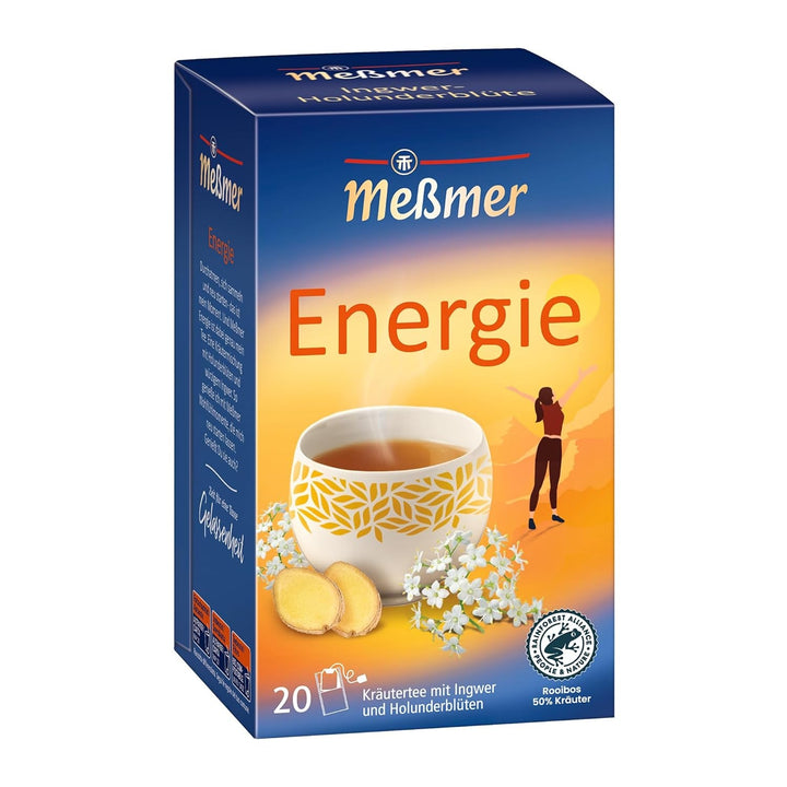 Meßmer MATCHA SPIRIT | Ceai verde cu matcha | 20 pliculețe de ceai | Vegan | Fără gluten | Fără lactoză
