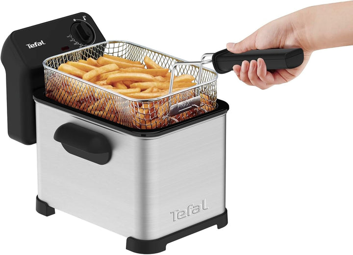 Tefal Family Pro Access 4.0L, 3000 Watt, semiprofesionala, cu ulei, rezervor de ulei detașabil, tehnologie cu zonă de răcire Electrocasnice Naty Shop