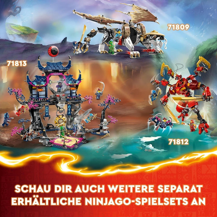 LEGO NINJAGO Kai's Ninja Climbing Mech Set, Jucărie Ninja cu figurină de acțiune construibilă și 4 mini figurine, set de aventură pentru copii, cadou de ziua de naștere pentru băieți și fete de 9 ani 71812 Seturi de constructie Besuche den LEGO-Store