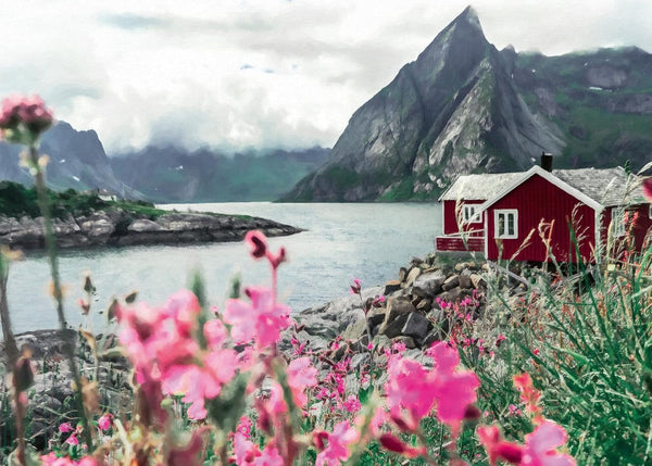 Ravensburger Puzzle Locuri scandinave 16740 - Reine, Lofoten, Norvegia - puzzle jigsaw de 1000 de piese pentru adulți și copii de peste 14 ani Puzzle Naty Shop Design vechi