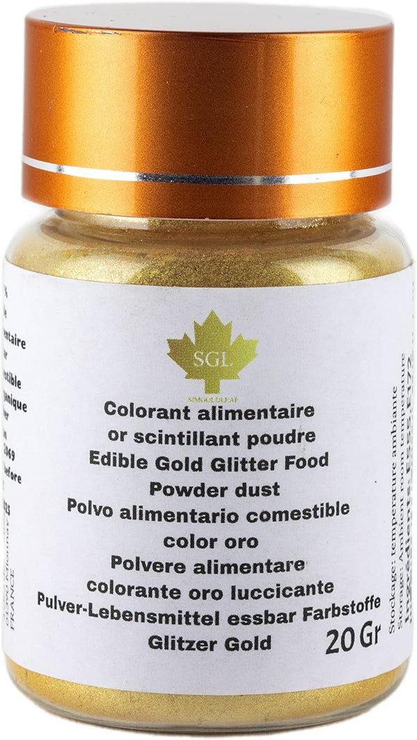 Colorant alimentar praf, Glitter Gold, 20 grame Coloranti Alimentari Naty Shop Default Title