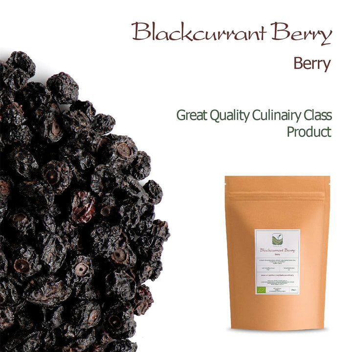 Coacăze negre organice neîndulcite - Coacăze uscate Fructe de pădure fructuoase - ideale pentru coacere Coacăze Zmeură Ceai Coacăze negre Coacăze negre uscate Produse deshidratate Naty Shop