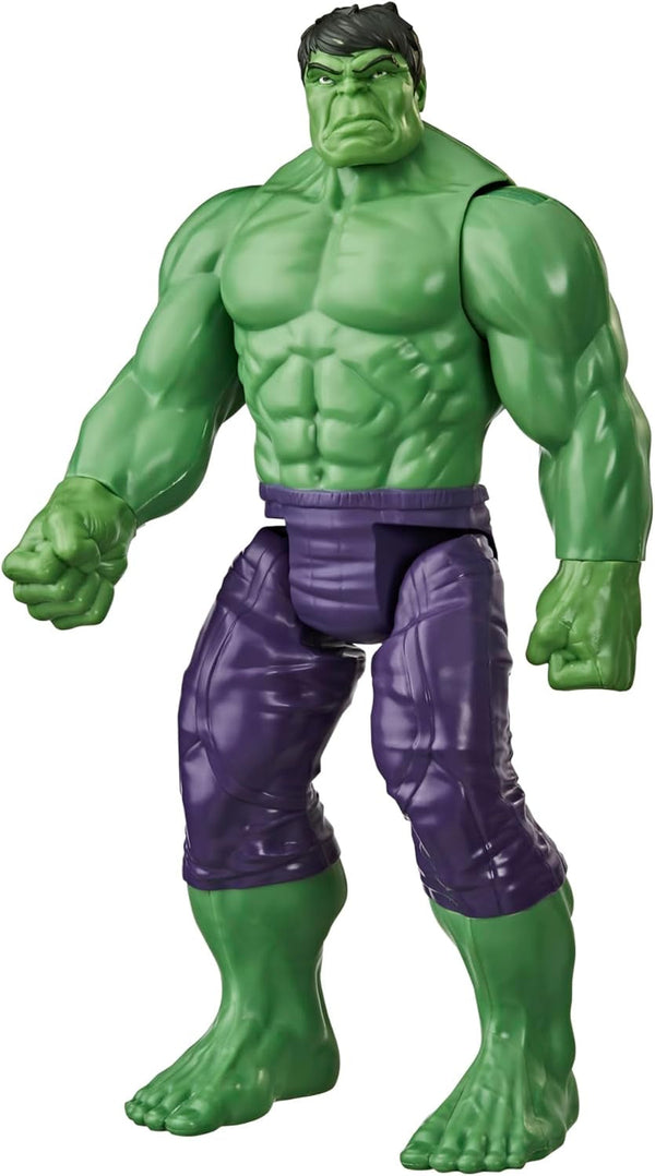Marvel Avengers Titan Hero Series Blast Gear Deluxe Hulk Action Figure, jucărie mare de 30 cm, pentru copii cu vârsta peste 4 ani, verde Action figures Naty Shop Titlu implicit