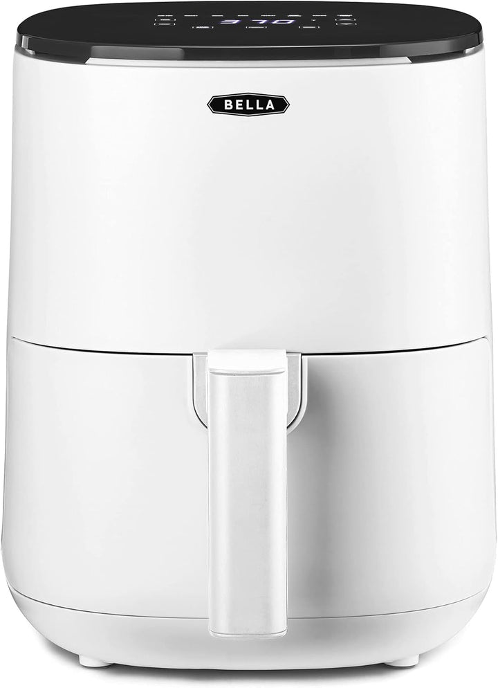 BELLA Hot Air Fryer 1.9L, 5-In-1 Compact Multi-Cooker, acoperire neaderentă, coș sigur pentru mașina de spălat vase Electrocasnice Naty Shop Alb 3L US Touchscreen