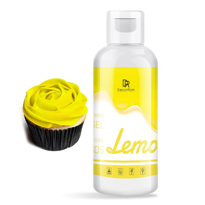 DecorRom, coloranti alimentari gel, 100 ml Coloranti Alimentari Naty Shop Galben lamaie