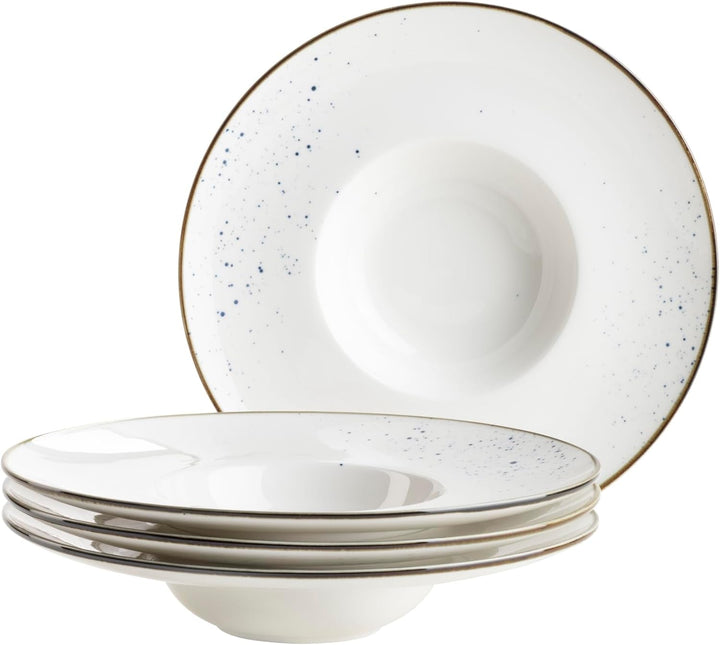 MÄSER Seria Pintar, Set de veselă de înaltă calitate pentru 4 persoane, serviciu combinat din 16 piese Seturi vesela masa Naty Shop Albastru Set farfurii Gourmet
