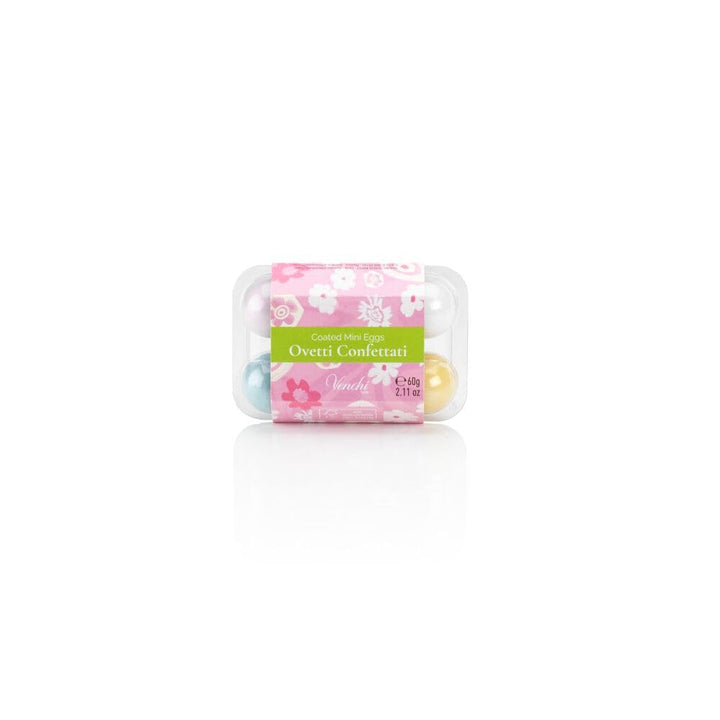 Venchi, Pachet de ouă cu 6 ouă de ciocolată, aromă Gianduia cu „alune de Piemont”, fără gluten, 60 grame Bomboane de Ciocolata Naty Shop