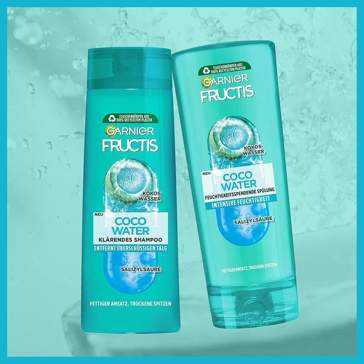 Garnier, sampon impotriva parului uleios, cu apa de cocos Duș și baie Naty Shop