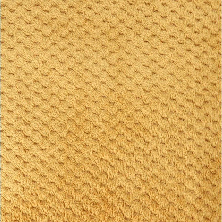 HOMLA Noah Pătură decorativă moale - pătură confortabilă din fibre de poliester pentru casă pătură pufoasă pentru canapea pat - 150 X 200 cm model de boabe de orez culoare muștar Paturi si Cuverturi Besuche den HOMLA-Store