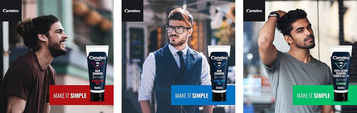 Cameleo Men - Hair Wash pentru bărbați împotriva căderii părului, 150 ml Ingrijire par Naty Shop
