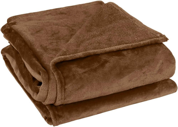 Sourcing Map Cosy pătură cuvertură de pat Soft & cald fleece pătură ca canapea pătură Canapea pătură Living și cuddly pătură Pătură de lână din catifea moale pluș măr verde 150X200Cm Paturi si Cuverturi uxcell Maro 180X200Cm