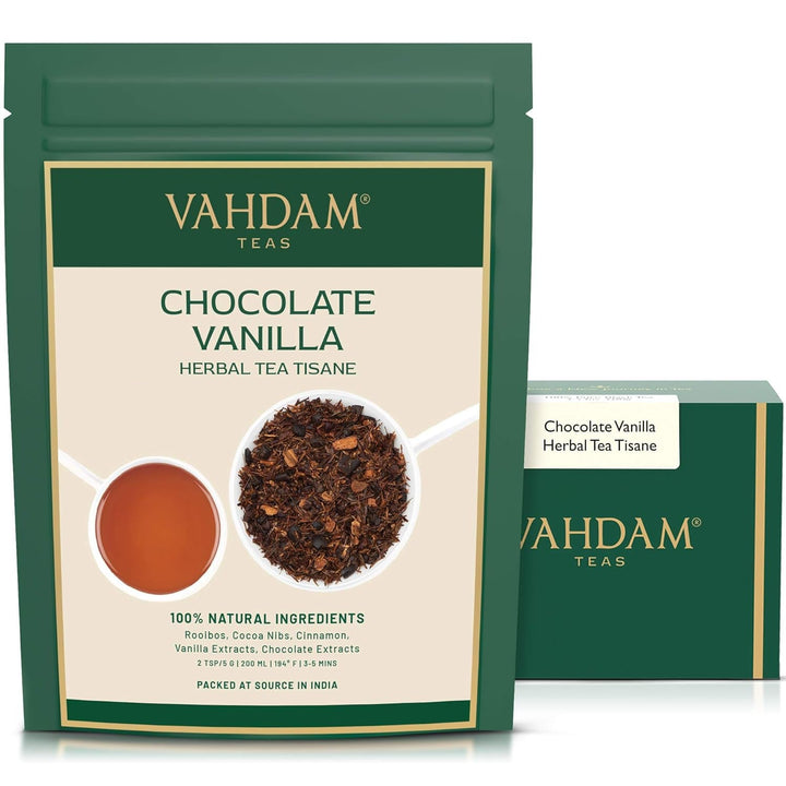 VAHDAM, ceai verde cu mușețel, mentă și citrice (100 g) Ceai natural 100% | Ceai verde, flori de mușețel, mentă, coji de portocală, ceai de mușețel | Direct de la sursa din India