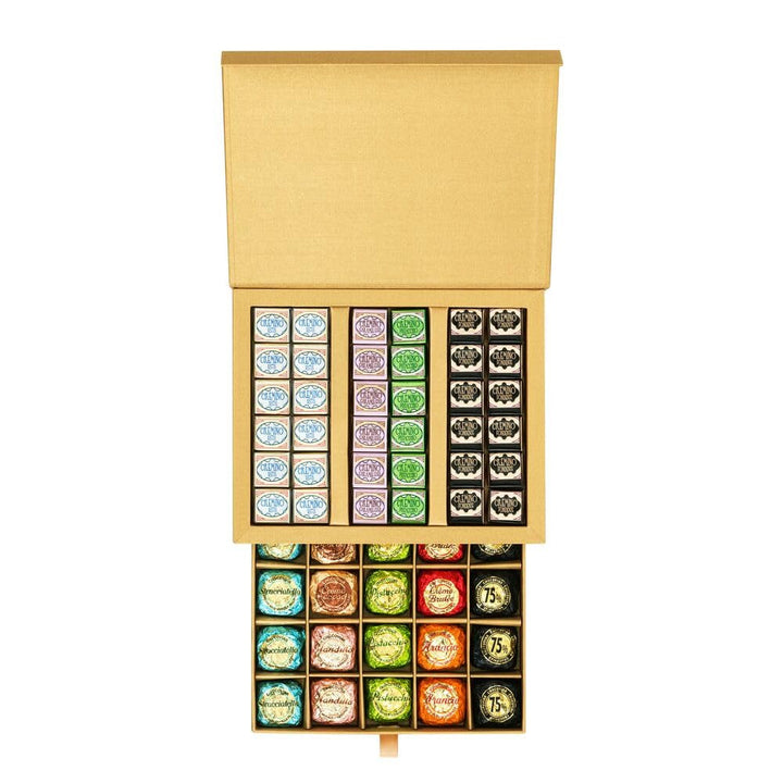 Venchi - Set Cadou Prestige Cu Chocoviar Si Cremini Praline, 800 grame Bomboane de Ciocolata Naty Shop
