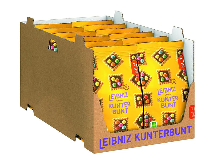 LEIBNIZ Biscuiți cu unt originali, pachet de 22 de gustări, biscuiții cu unt numărul 1, biscuiți crocanți într-un pachet mare practic (22 x 50 g), perfecți pentru călătorii