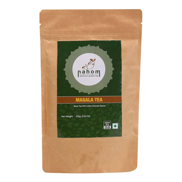Ceai India'S Masala Chai cu frunze libere | 50 de cești, amestec de ceai negru, scorțișoară, cardamom, piper negru | Ceai Masala condimentat | Chai Latte Suited 3,53 oz/ 100 g pungă