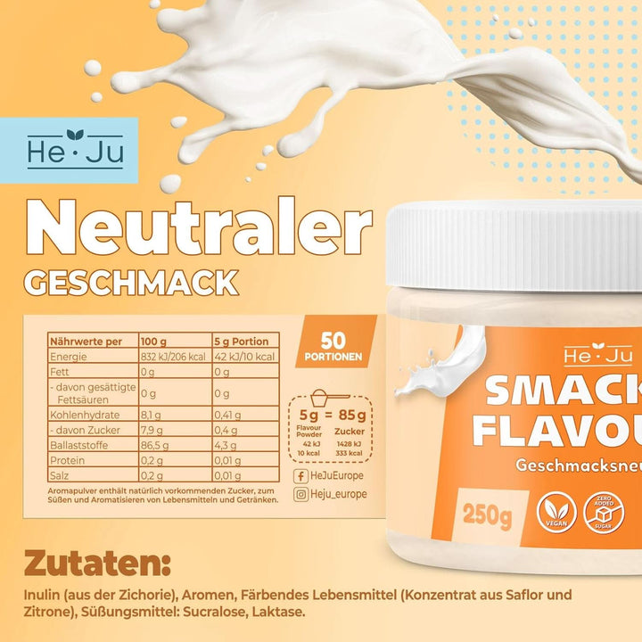 He-Ju, Pudră cu aromă neutra, 250 grame Arome Naty Shop