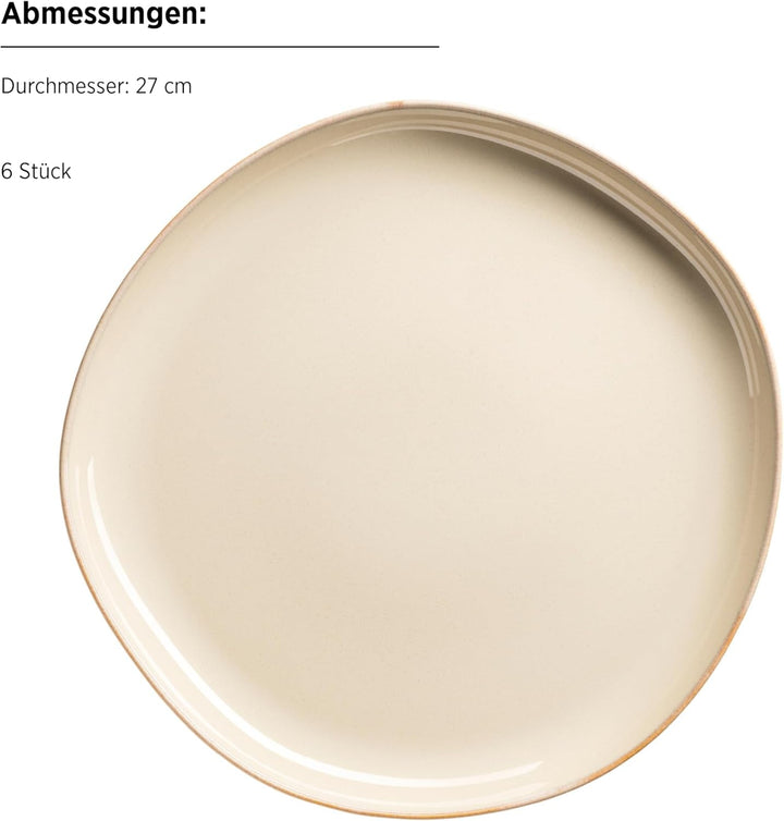 MÄSER seria Cordelia, set de farfurii pentru 6 persoane din ceramică de înaltă calitate Seturi vesela masa Naty Shop
