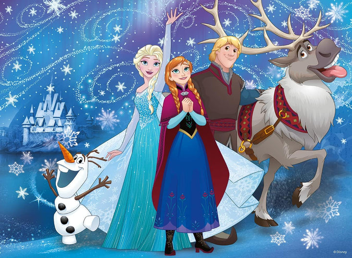 Ravensburger Puzzle pentru copii - 13610 Frozen - Zăpadă strălucitoare - Disney Frozen Puzzle pentru copii de la 6 ani, cu 100 de piese în format Xxl, cu sclipici Puzzle Naty Shop