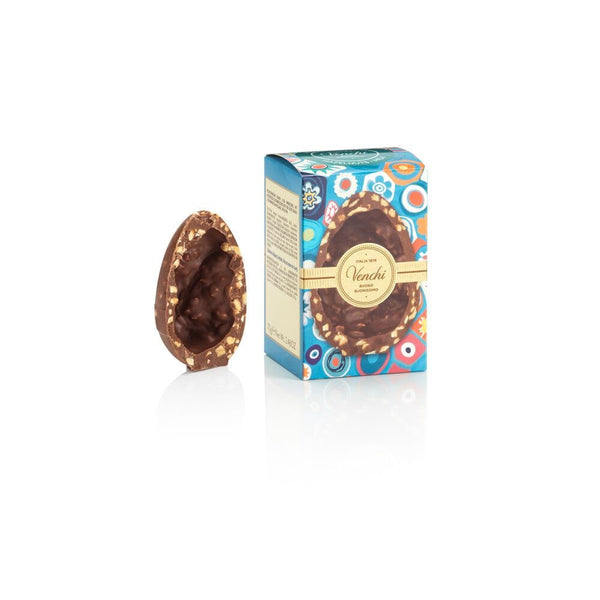 Venchi, Ou de ciocolată Mignon, aromă de ciocolată cu lapte gourmet cu „alune de Piemont”, 70 grame Bomboane de Ciocolata Naty Shop Default Title
