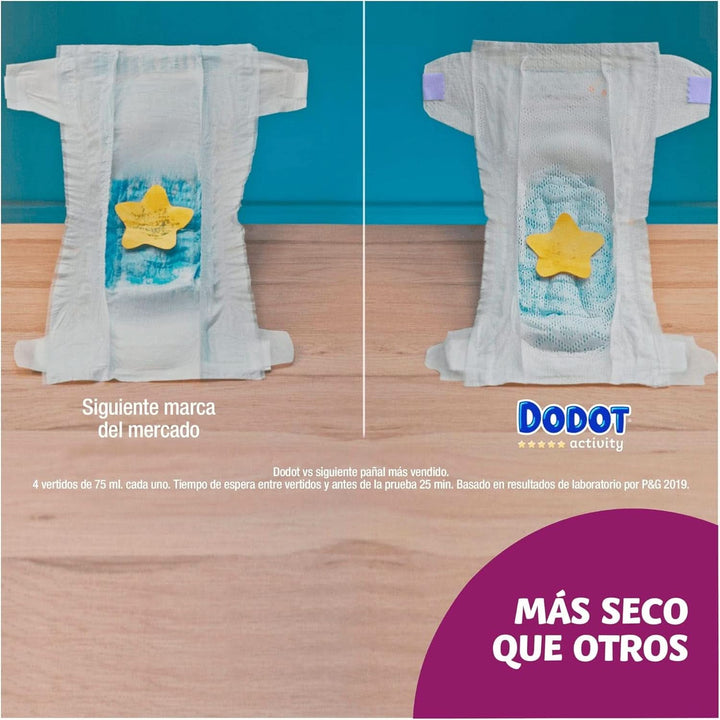 Dodot, Scutece de activitate pentru bebeluși, mărimea 3 (6-10 kg), 224 de scutece cu o potrivire robustă Mama si Copilul Naty Shop