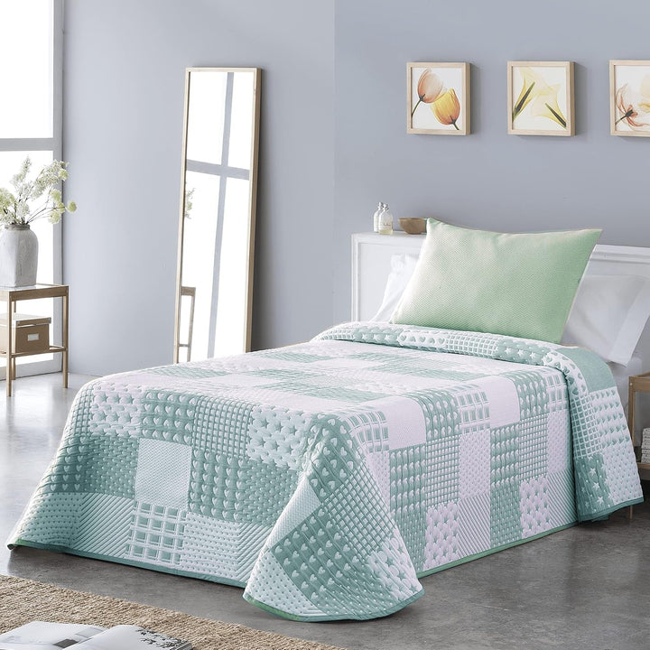 VIALMAN Colcha Bouti Ligera Cuvertură de pat Sofia 21, bumbac poliester, bej, Cama 150: 250 X 270 Cm Paturi si Cuverturi Besuche den VIALMAN-Store Salutări Cama 150: 250 X 270 Cm