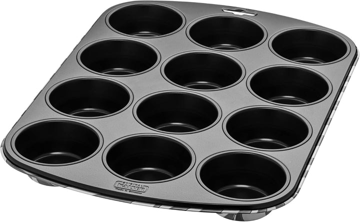 Original Kaiser Classic plus Muffinform Für 12 Muffins, Muffinform Blech 38X27 Cm, Antihaftbeschichtet, Standardgröße, Cupcake Formen, Muffin Backform, Rot Matrite si tavi pentru copt Naty Shop Zebra