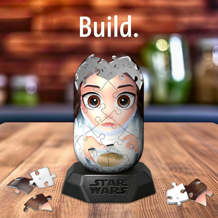 Ravensburger Hylkies: Figurine de colecție Star Wars de asamblat singur - Figura #03 - Prințesa Leia - Construiește, îndrăgostește-te, colecționează - Mini figurine pentru fanii Star Wars Action figures Naty Shop