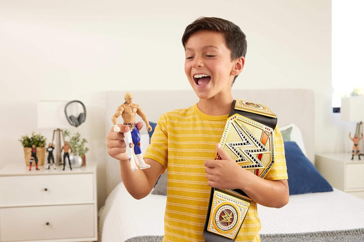Mattel Mattel WWE Championship Belt, Undisputed WWE Universal Championship Role Play And Costume, Aprox. 100 Cm Lungă Faux Leather Belt With Unique Fitting, HYJ35 Action figures Naty Shop
