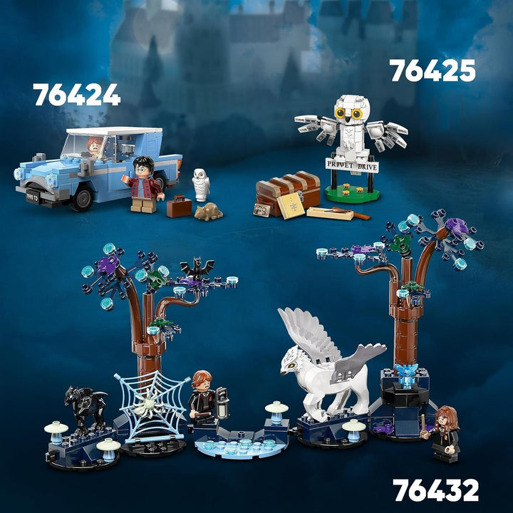 LEGO Harry Potter Flying Ford Anglia, mașină de jucărie construibilă pentru copii, cadou pentru băieți, fete și toți fanii de la 7 ani, set cu 2 mini figurine, inclusiv Ron Weasley, pentru jocuri de rol 76424 Seturi de constructie Besuche den LEGO-Store