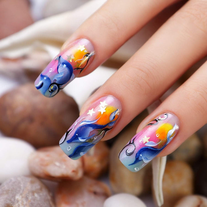 Mylee Magic Extender Gel Tool Mit Zwei Enden – 2 in 1 Pinsel & Spachtel Für UV/ LED Nagelkunst, Nagelspitzen & Für Extensions