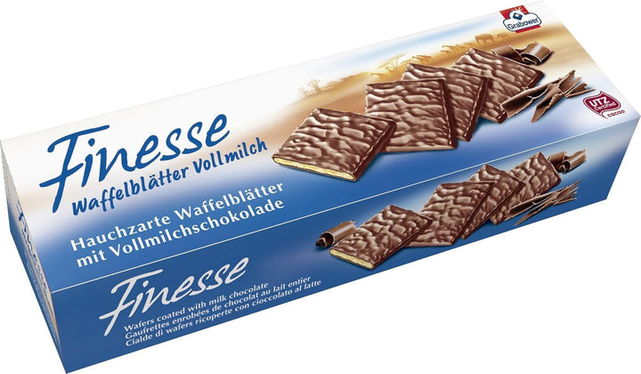 Napolitane Finesse cu ciocolată cu lapte – Napolitane crocante cu ciocolată, 100 g