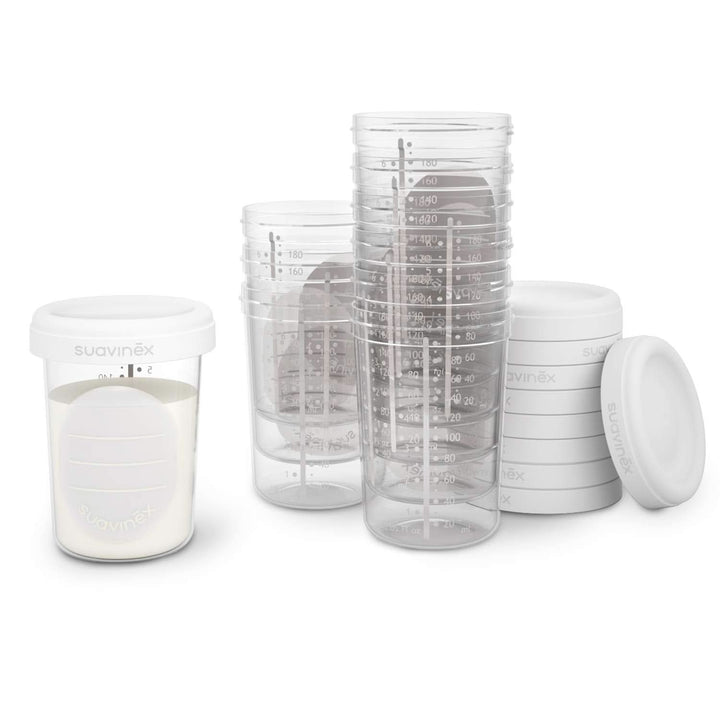Cutii de depozitare alimente, Suavinex, 10 bucăți Accesorii Hrana si Alaptare Bebe Naty Shop