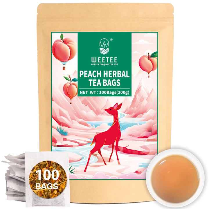 WEETEE Pliculețe de ceai cu turmeric, ghimbir și scorțișoară, 2 g x 100 bucăți Pliculețe de ceai cu turmeric, ghimbir și scorțișoară, ceai cald, picant și ușor dulce cu turmeric și ghimbir, bogat în antioxidanți, ceai cu mirodenii fără cofeină