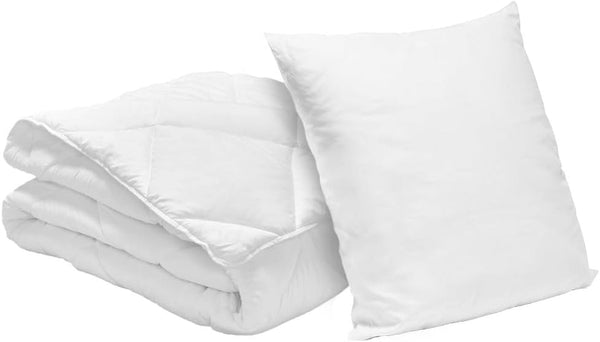 Bleu Calin Pack plapuma 1 persoană 140X200 Cm + 1 pernă 60X60 Cm, 95° lavabil Plapumi si pilote Naty Shop 140 X 200 Cm 1 pernă