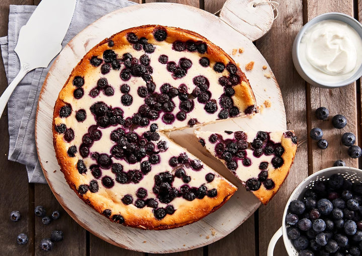 RUF Cheesecake Baking Mix, Cheesecake cu aluat crocant Crumble, prăjitură super cremoasă cu vanilie Bourbon reală, preparare ușoară Naty Shop