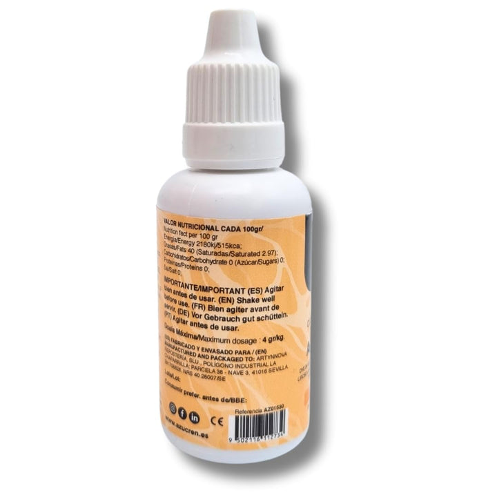 Azucren, Colorant alimentar liposolubil, portocaliu, 30 grame Coloranti Alimentari Naty Shop