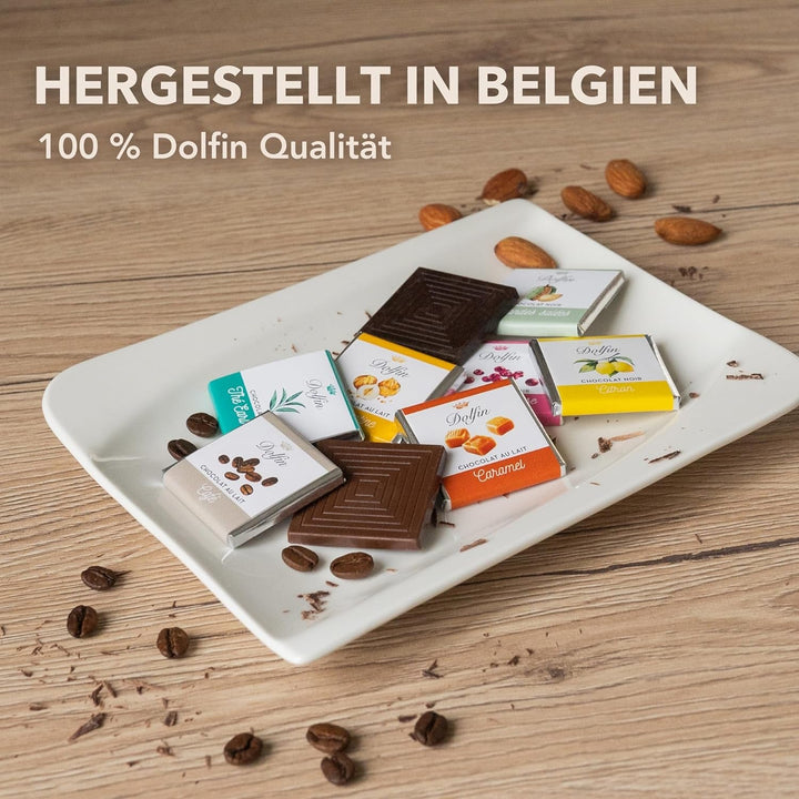 Dolfin Selected Chocolates, Panache - 24 de pătrate - 12 arome delicioase Bomboane de Ciocolata Naty Shop