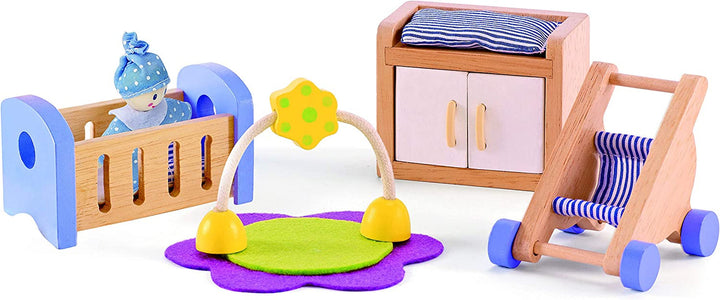 Hape E3459 - Camera copilului, mică Casute de papusi Naty Shop Camera copilului