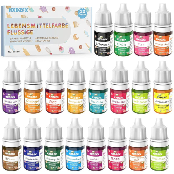 Coloranti alimentari lichizi, 6 ml Coloranti Alimentari Naty Shop Set 20 x 6 ml