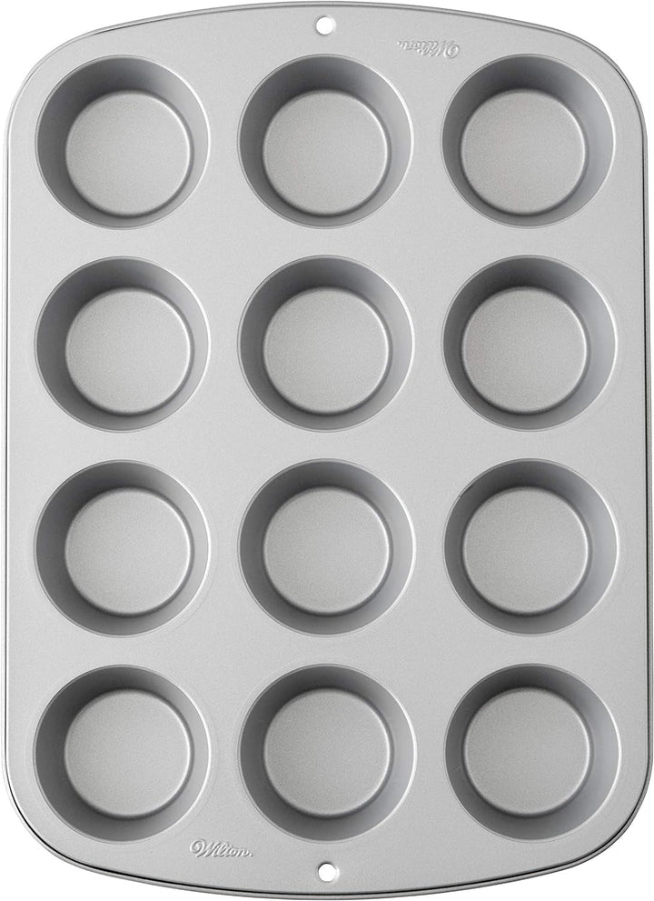 Wilton 03-3118 Cupcake- /Muffin-Backform, Recipe Right, Antihaft, 12 Vertiefungen, Grau Matrite si tavi pentru copt Naty Shop