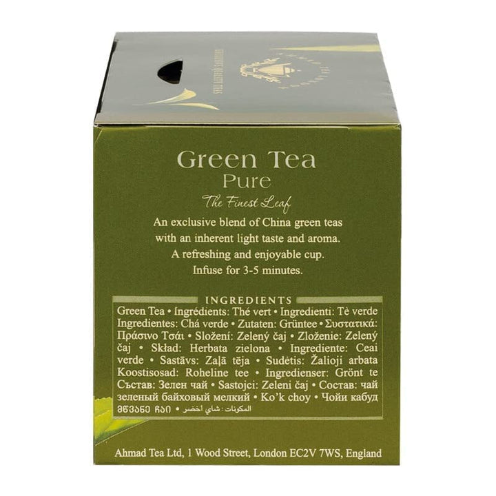 Ahmad Tea - Ceai verde - Pliculețe de ceai ambalate individual, cu aromă sigilată, cu 2 g de ceai per porție - 20 pliculețe de ceai cu bandă (pachet cu 2)